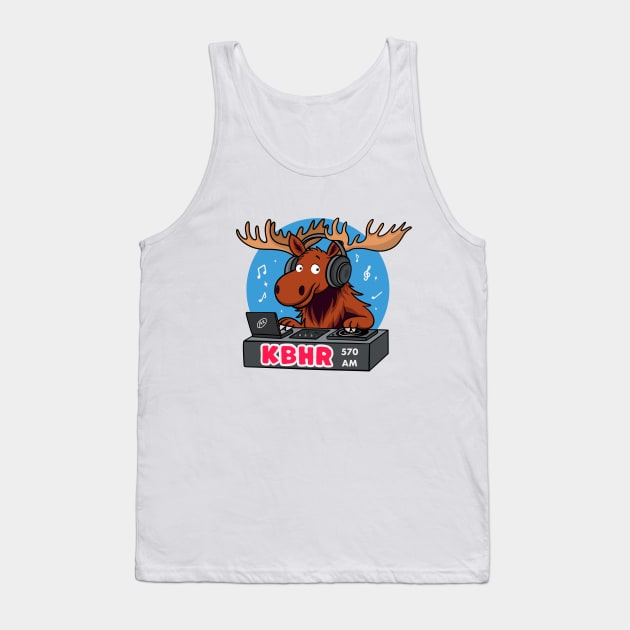 DJ Moose KBHR - Northern Exposure Funny vintage t-shirts Tank Top by Nine Tailed Cat